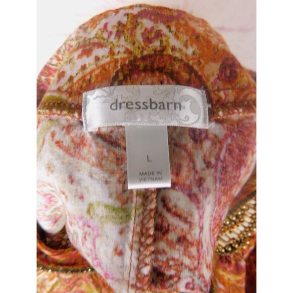 Dressbarn Beaded Paisley Halter Top L Women Boho - Picture 9 of 11